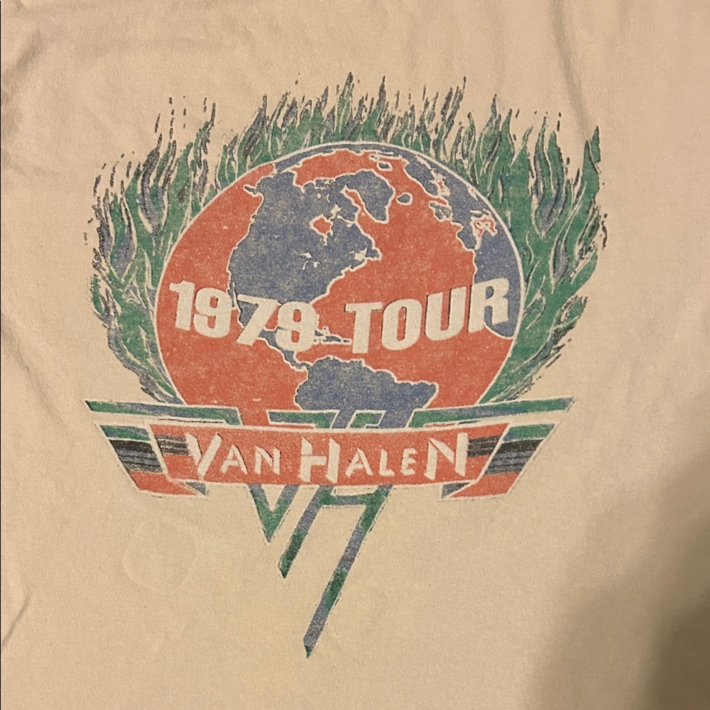 Van Halen 1978 Tour T-Shirt. Made in 2023 - Picture 4 of 7